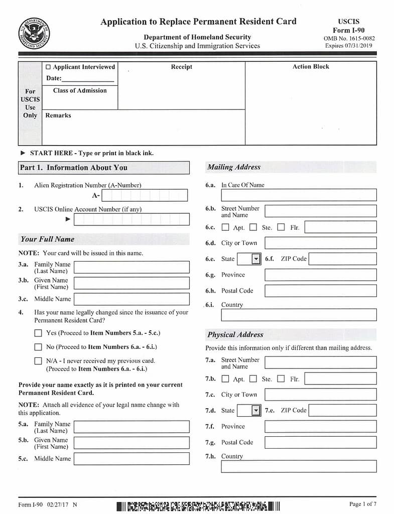 Preparación de Formas de Inmigración